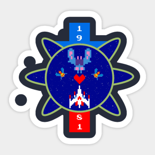 Galaga Love! Sticker